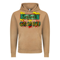 Vintage Camel softball granny with leopard Vintage Hoodie - Zillion Design Studio