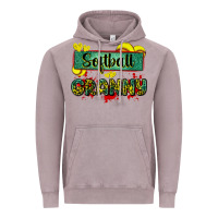 Vintage Zinc softball granny with leopard Vintage Hoodie - Zillion Design Studio