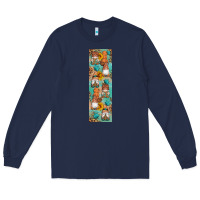 Navy Fall Gnomes Long Sleeve Tee - Artiststas