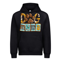 Black Dog Mama with Paw Urban Hoodie - texasbilliewilder