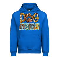 Cobalt Dog Mama with Paw Urban Hoodie - texasbilliewilder