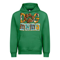 Emerald Dog Mama with Paw Urban Hoodie - texasbilliewilder
