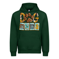 Forest Green Dog Mama with Paw Urban Hoodie - texasbilliewilder