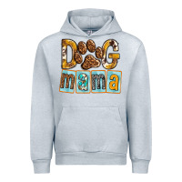 Heather Grey Dog Mama with Paw Urban Hoodie - texasbilliewilder