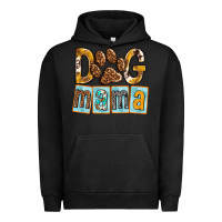 Pigment Black Dog Mama with Paw Urban Hoodie - texasbilliewilder