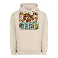 Pigment French Oak Dog Mama with Paw Urban Hoodie - texasbilliewilder