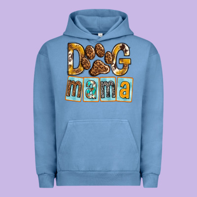 Dog Mama With Paw Urban Hoodie Designed By Texasbilliewilder