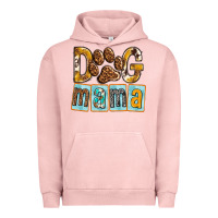 Pigment Salmon Dog Mama with Paw Urban Hoodie - texasbilliewilder