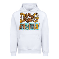 White Dog Mama with Paw Urban Hoodie - texasbilliewilder
