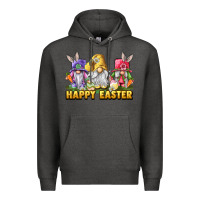 Charcoal Heather Happy Easter gnomies Premium Hoodie - LillyAllenDesigns