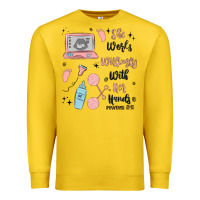 Lemon she works willingly with her hands Premium Sweatshirt - MaliasSmallBusiness