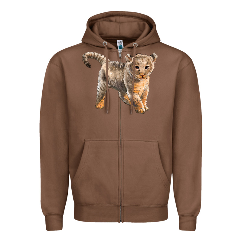 Baby Lion Zipper Hoodie by LillyAllenDesigns | Teevron