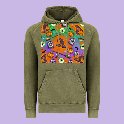 Halloween Vintage Hoodie Designed By Texasbilliewilder