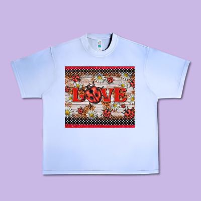 Love Ladybug Urban Heavy Tee Designed By Barkaloodesign
