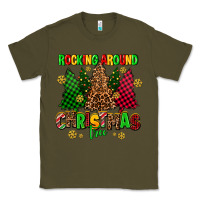 Army Green rocking around the christmas tree Classic Tee - AdoDesignShop