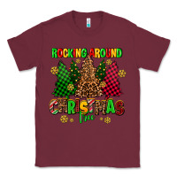 Burgundy rocking around the christmas tree Classic Tee - AdoDesignShop