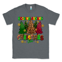 Charcoal Heather rocking around the christmas tree Classic Tee - AdoDesignShop