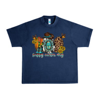 Navy happy easter egg western Urban Heavy Tee - RacoonDesign