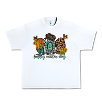 White happy easter egg western Urban Heavy Tee - RacoonDesign