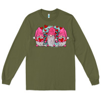 Army Green gnomies valentines day Long Sleeve Tee - JahusDesignShop