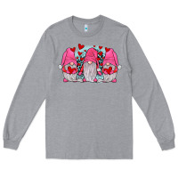 Heather Grey gnomies valentines day Long Sleeve Tee - JahusDesignShop