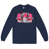 Navy gnomies valentines day Long Sleeve Tee - JahusDesignShop
