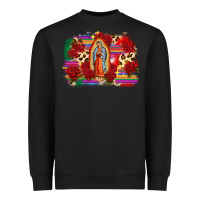 Black Our Lady of Guadalupe Heavyweight Sweatshirt - CTS Tumbler Store