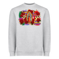 Heather Grey Our Lady of Guadalupe Heavyweight Sweatshirt - CTS Tumbler Store