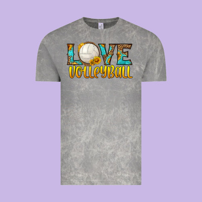Love Volleyball Vintage Tee Designed By Hra Design Shop
