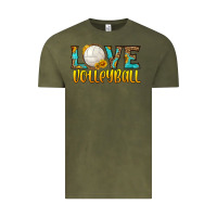 Vintage Olive love volleyball Vintage Tee - HRA Design Shop