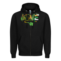 Black st. patricks day nurse love medical love Zipper Hoodie - BarkalooDesign