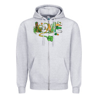 Heather Grey st. patricks day nurse love medical love Zipper Hoodie - BarkalooDesign