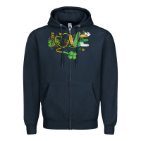 Navy st. patricks day nurse love medical love Zipper Hoodie - BarkalooDesign