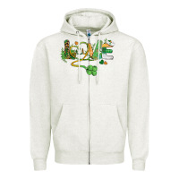 Oatmeal Heather st. patricks day nurse love medical love Zipper Hoodie - BarkalooDesign