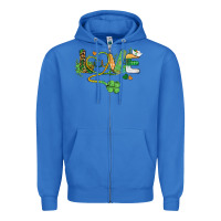 St. Patricks Day Nurse Love Medical Love Zipper Hoodie | Teevron