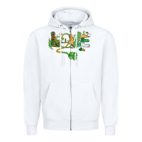 White st. patricks day nurse love medical love Zipper Hoodie - BarkalooDesign