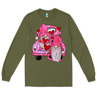 Army Green farm truck,gnomies valentines Long Sleeve Tee - JahusDesignShop
