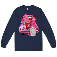 Navy farm truck,gnomies valentines Long Sleeve Tee - JahusDesignShop
