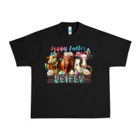 Black happy easter heifer Urban Heavy Tee - RacoonDesign