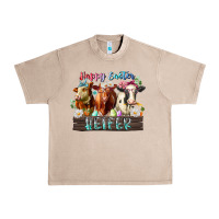 French Oak happy easter heifer Urban Heavy Tee - RacoonDesign