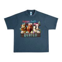 Midnight Navy happy easter heifer Urban Heavy Tee - RacoonDesign