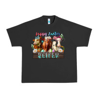 Pigment Black happy easter heifer Urban Heavy Tee - RacoonDesign