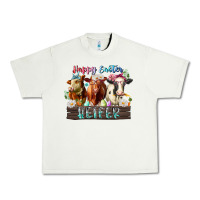 Pistachio happy easter heifer Urban Heavy Tee - RacoonDesign