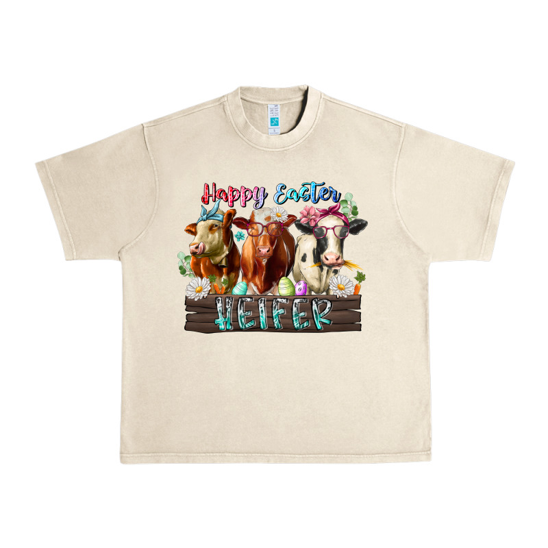 Happy Easter Heifer Urban Heavy Tee by RacoonDesign | Teevron