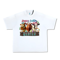 White happy easter heifer Urban Heavy Tee - RacoonDesign