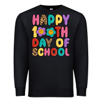Black happy 100 th day of school Premium Sweatshirt - MaliasSmallBusiness