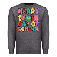 Charcoal Heather happy 100 th day of school Premium Sweatshirt - MaliasSmallBusiness