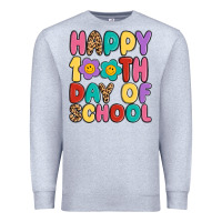 Heather Grey happy 100 th day of school Premium Sweatshirt - MaliasSmallBusiness