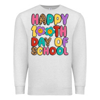 Oatmeal Heather happy 100 th day of school Premium Sweatshirt - MaliasSmallBusiness