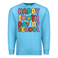 Ocean Blue happy 100 th day of school Premium Sweatshirt - MaliasSmallBusiness